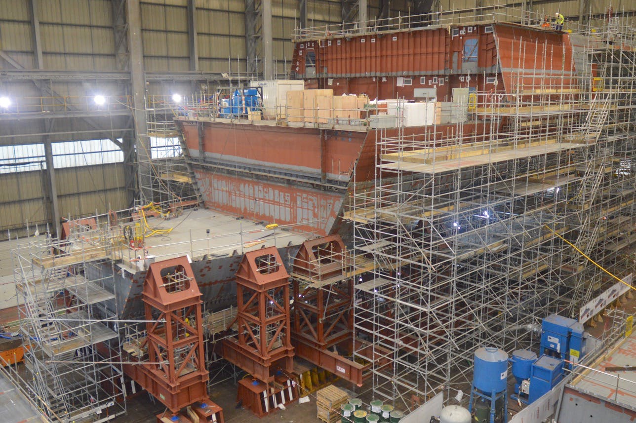 Type 26 Frigate In Construction