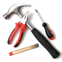 Hand Tools - Screwdriver, Hammer, Chisel And Pliers