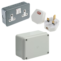 Electronic Range - Junction Box, Plug Socket And Plug.